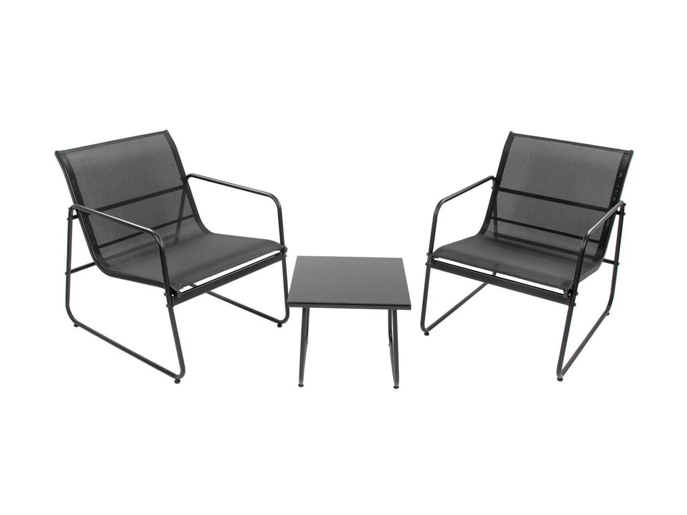 bellavista Home&Garden Gartenlounge-Set Mali Schwarz Stahl 3-tlg. - Bild 3