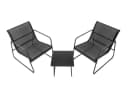 bellavista Home&Garden Gartenlounge-Set Mali Schwarz Stahl 3-tlg. Bild 4