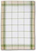 DYCKHOFF Geschirrtuch Set Karo 100% Baumwolle Olivgrün Weiß Bild 4
