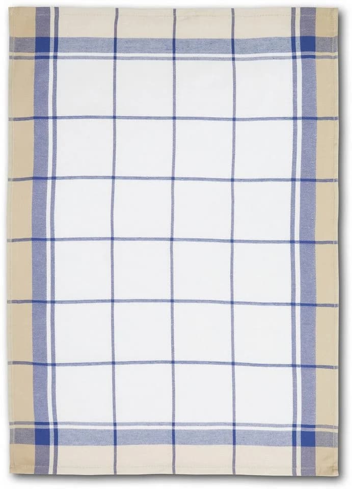 Dyckhoff Geschirrtuch Set Karo 100% Baumwolle Blau/Weiß/Natur - Bild 4