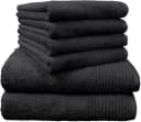 DYCKHOFF Handtuch Set Brillant 6-tlg. Schwarz Walkfrottee Bild 2