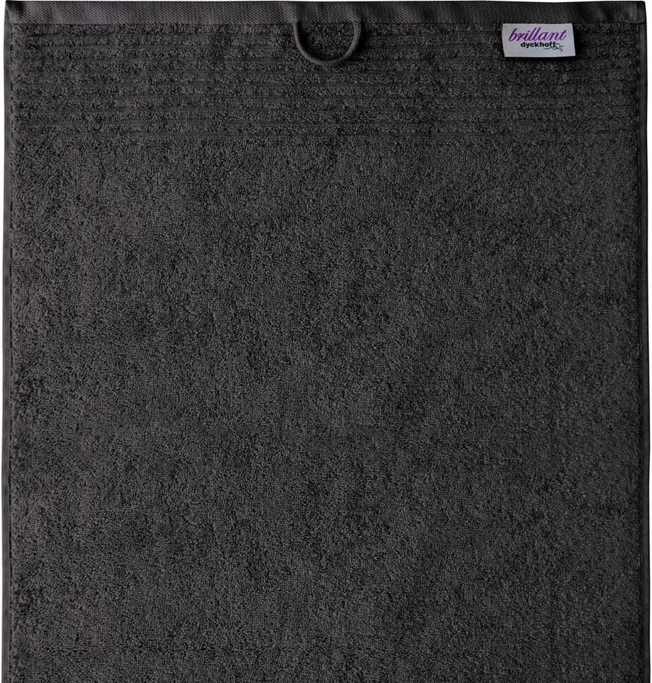 DYCKHOFF Handtuch Set Brillant 6-tlg. Schwarz Walkfrottee - Bild 5