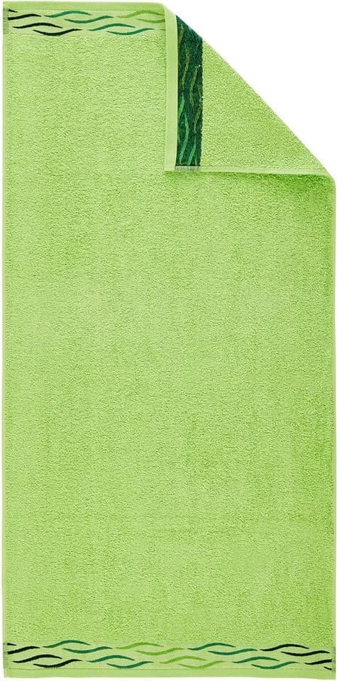 DYCKHOFF Duschtuch Wave Grün Frottier mit Jacquard-Bordüre - Bild 4