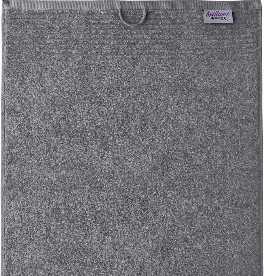 DYCKHOFF Handtuch Set 6-tlg. Grau Walkfrottee mit Bordüre - Bild 5