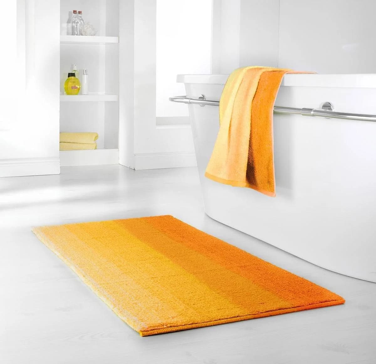 DYCKHOFF Badematte Colori 09285 Gelb Bio-Baumwolle