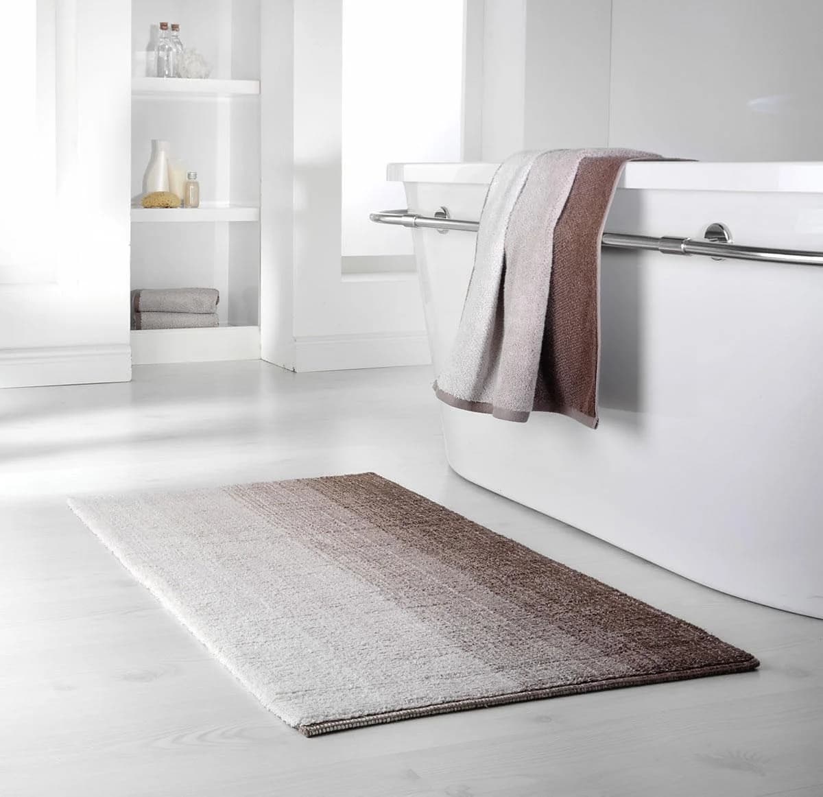 Dyckhoff Badematte Colori 09285 Braun Bio-Baumwolle