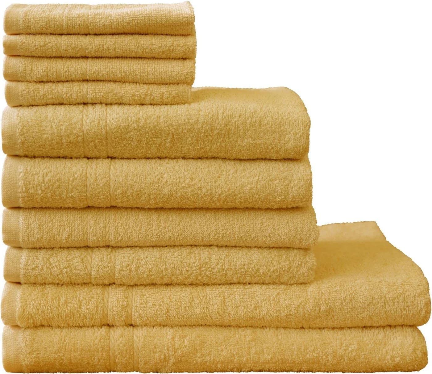 Dyckhoff Handtuch Set Kristall 10-tlg. Gelb Walkfrottee - Bild 2