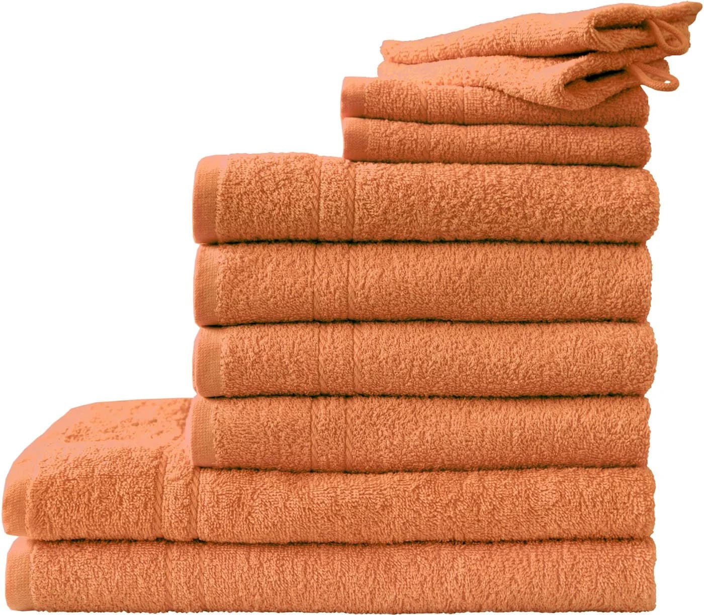 Dyckhoff Handtuch Set Kristall 10-tlg. Walkfrottee Braun - Bild 2