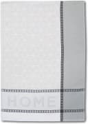 DYCKHOFF Geschirrtuch Set HOME & KITCHEN Grau/Weiß 100% Baumwolle Bild 5
