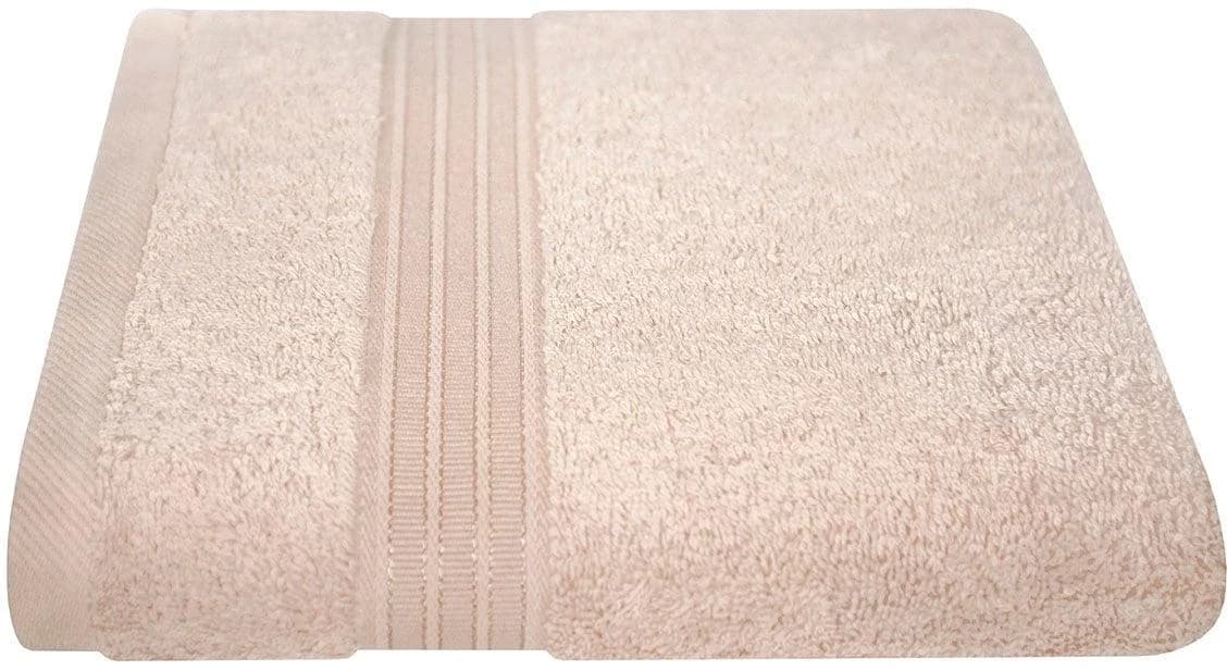 DYCKHOFF Handtuch Siena Beige Frottier mit Bordüre