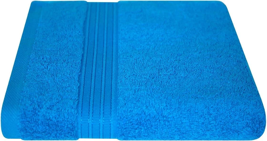 DYCKHOFF Handtuch Siena Azurblau Frottier 100% Baumwolle mit Bordüre - Bild 3