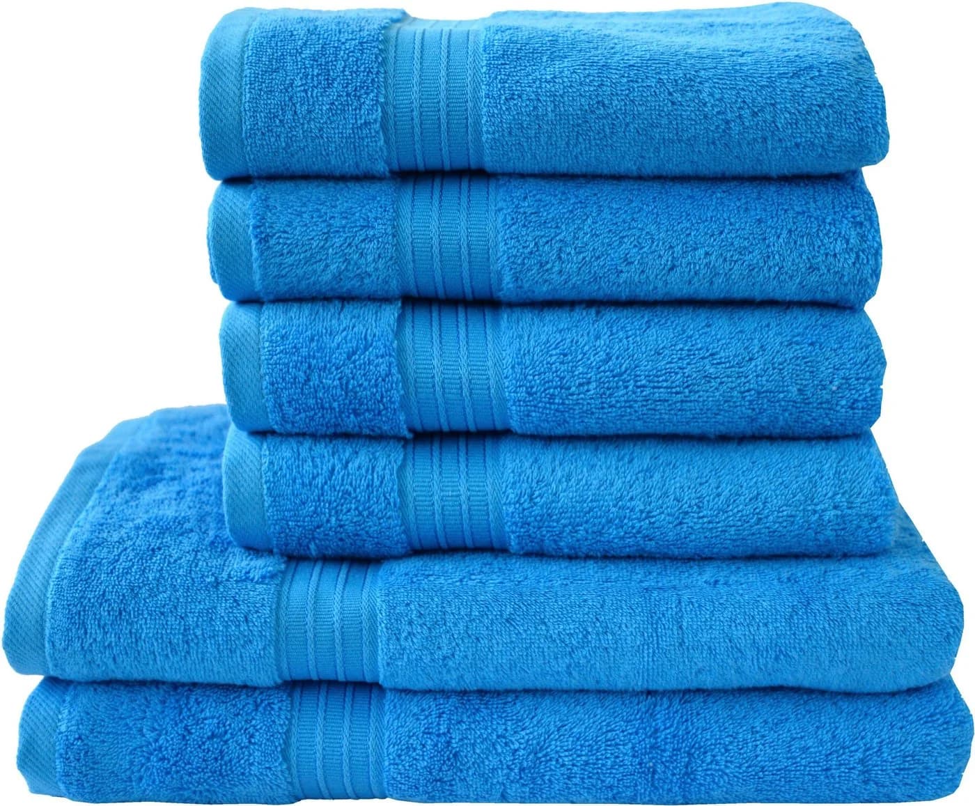 DYCKHOFF Handtuch Set Siena Azurblau 100% Baumwolle - Bild 2
