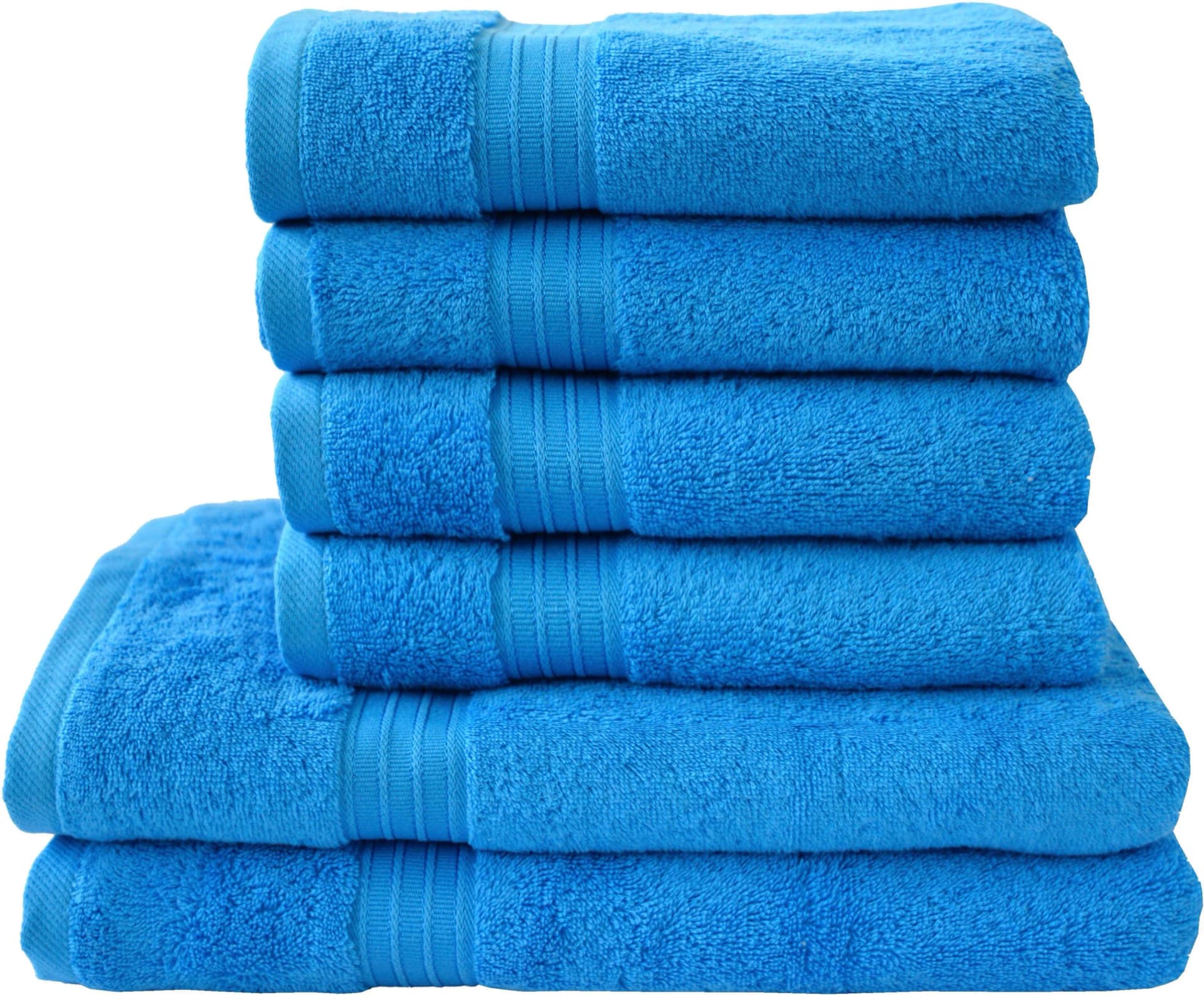 DYCKHOFF Handtuch Set Siena Azurblau 100% Baumwolle - Bild 4