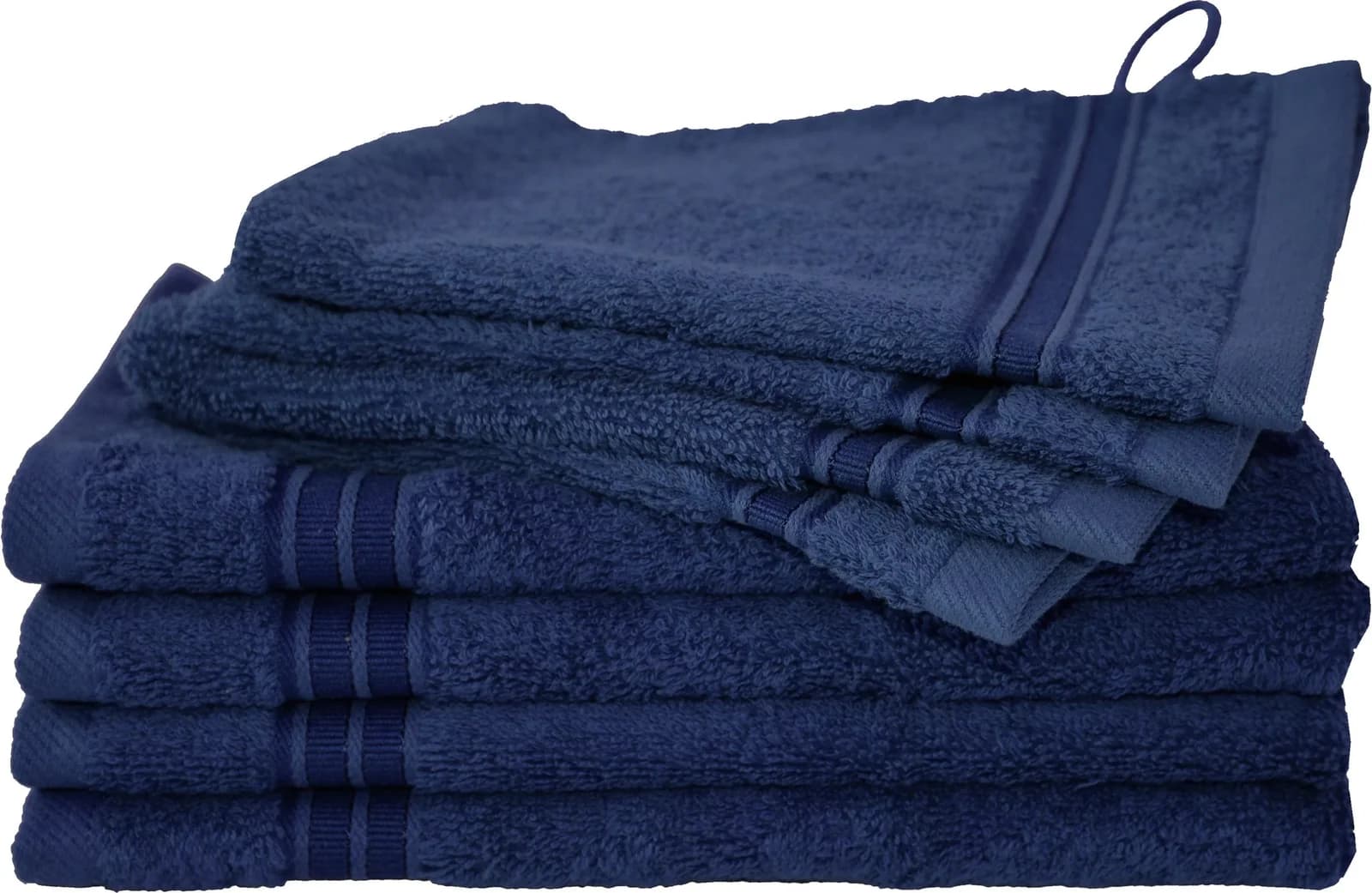 Handtuch Set DYCKHOFF Siena Tintenblau 8 Stk. Baumwolle