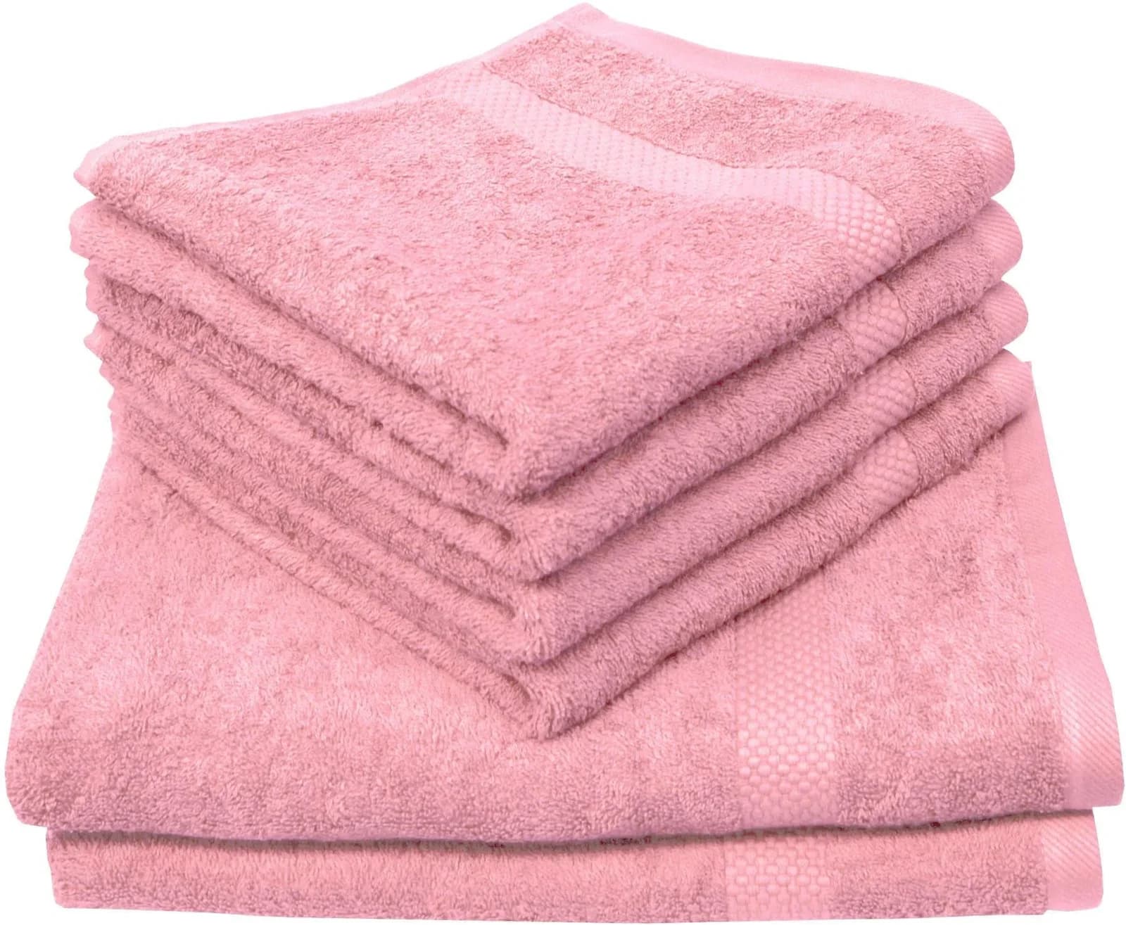 DYCKHOFF Handtuch Set Planet Rosa 6-tlg. Frottier Baumwolle