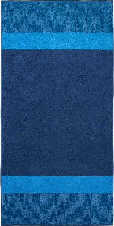 Saunatuch DYCKHOFF Two-Tone Stripe Blau 100x200cm Baumwolle - Bild 2