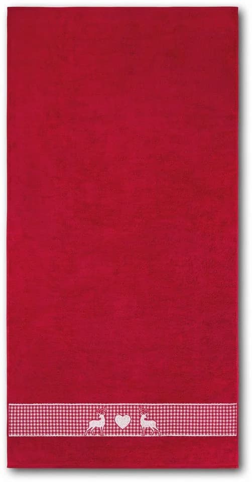 Dyckhoff Duschtuch Oktoberfest Granat Frottier 70x140cm - Bild 2