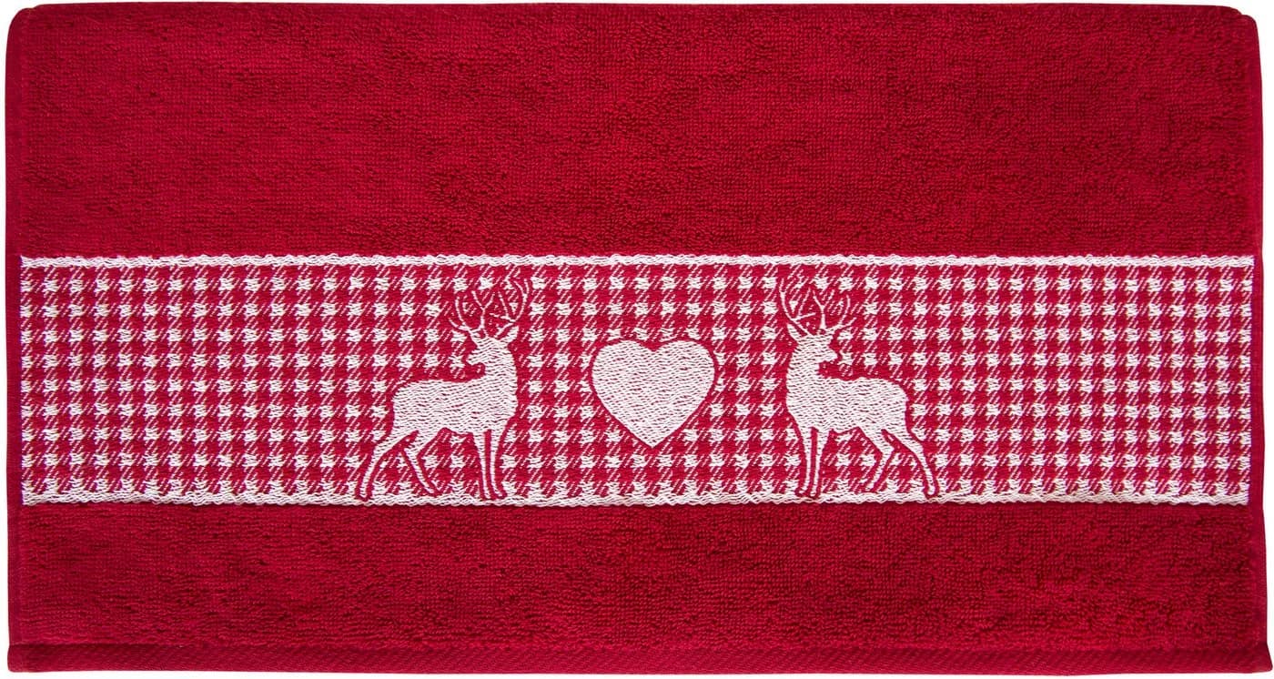 Dyckhoff Duschtuch Oktoberfest Granat Frottier 70x140cm - Bild 3