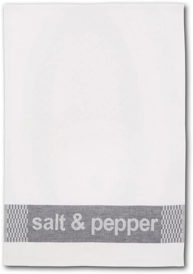 DYCKHOFF Geschirrtuch Salt & Pepper Grau 100% Baumwolle Set - Bild 4