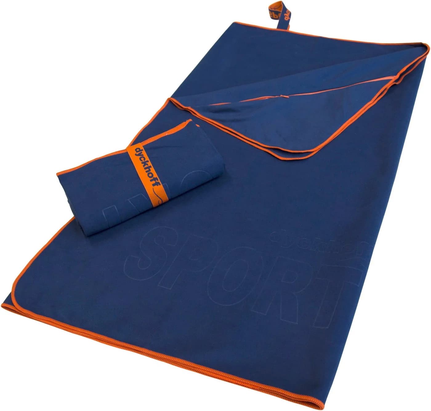 Dyckhoff Sporttuch Microfaser Uni Dunkelblau mit Tasche - Bild 2