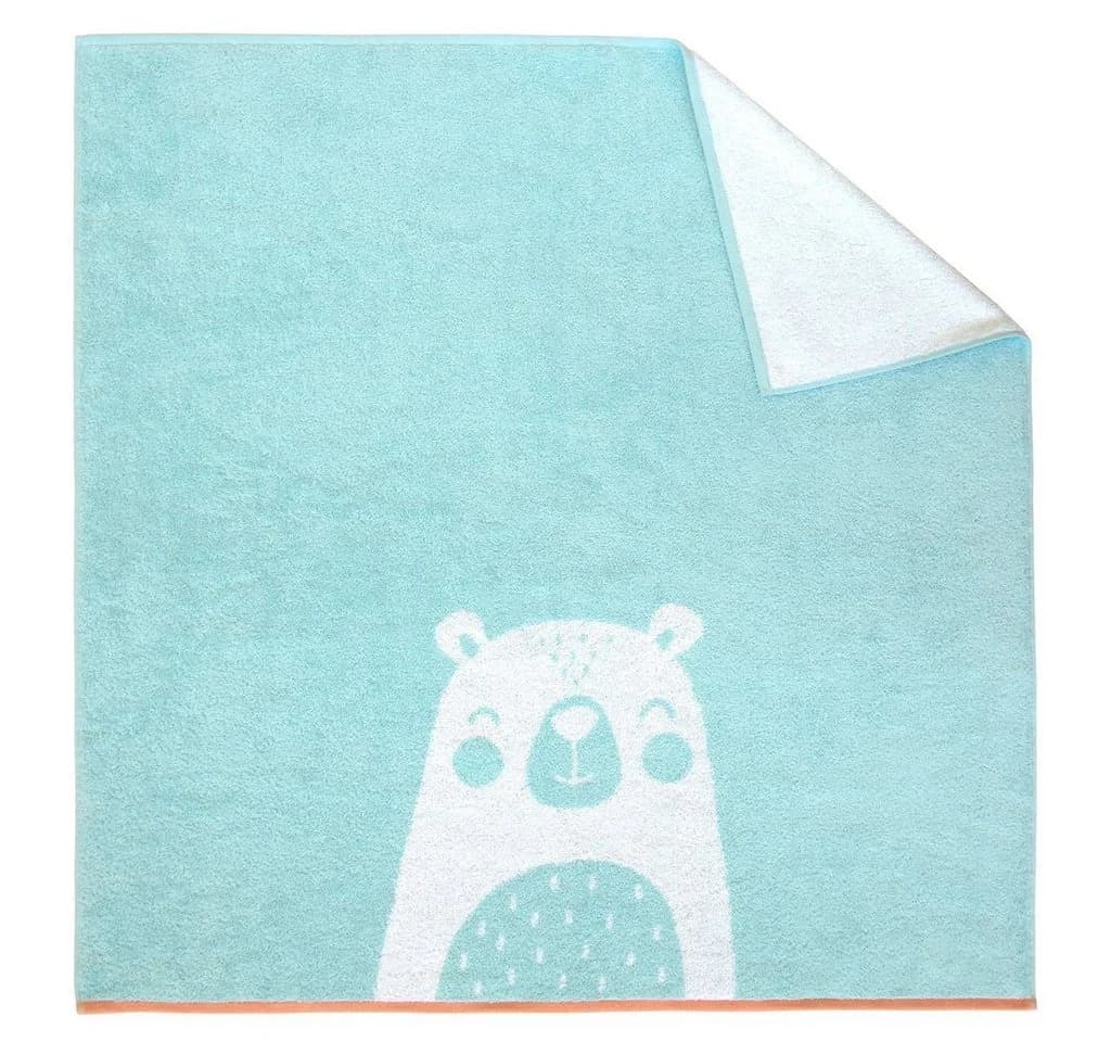 Dyckhoff Kinderbadetuch 'Bear' Mint-Blau 100x100 cm - Bild 2