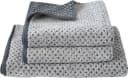 DYCKHOFF Handtuch Set Golden Shades Rhombus Grau 3-tlg. Walkfrottier Bild 2