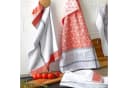 Dyckhoff Geschirrtuch Set HOME KITCHEN 6-tlg. Baumwolle Orange Grau Weiß Bild 1