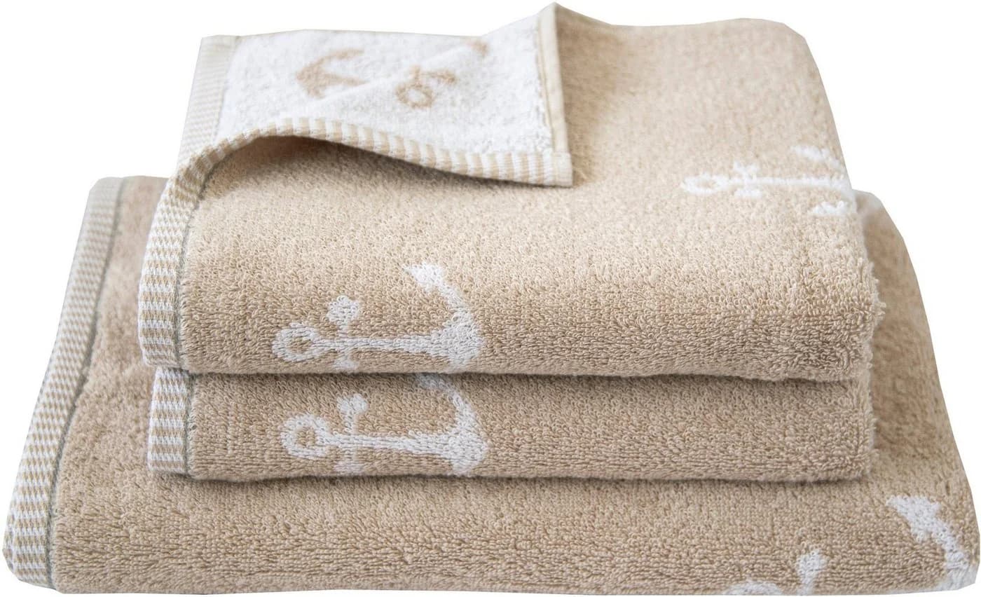 Dyckhoff Duschtuch Maritim Nautic Frottier Beige - Bild 2
