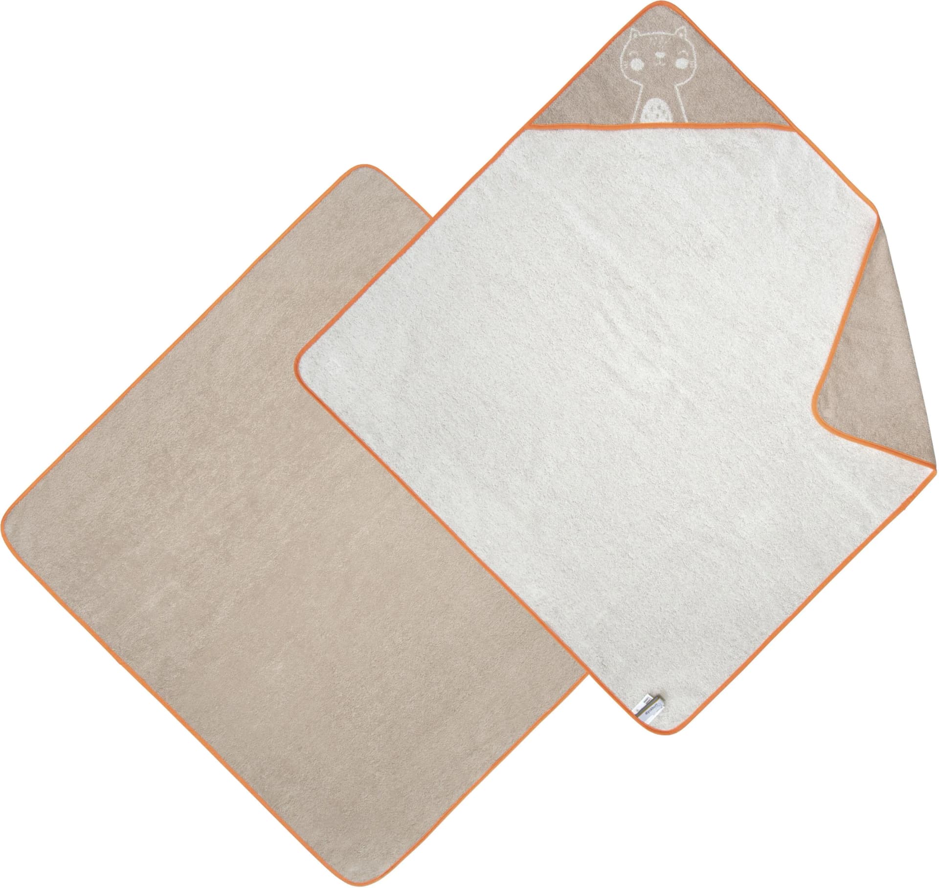 Dyckhoff Kapuzenhandtuch Katze Beige Frottier