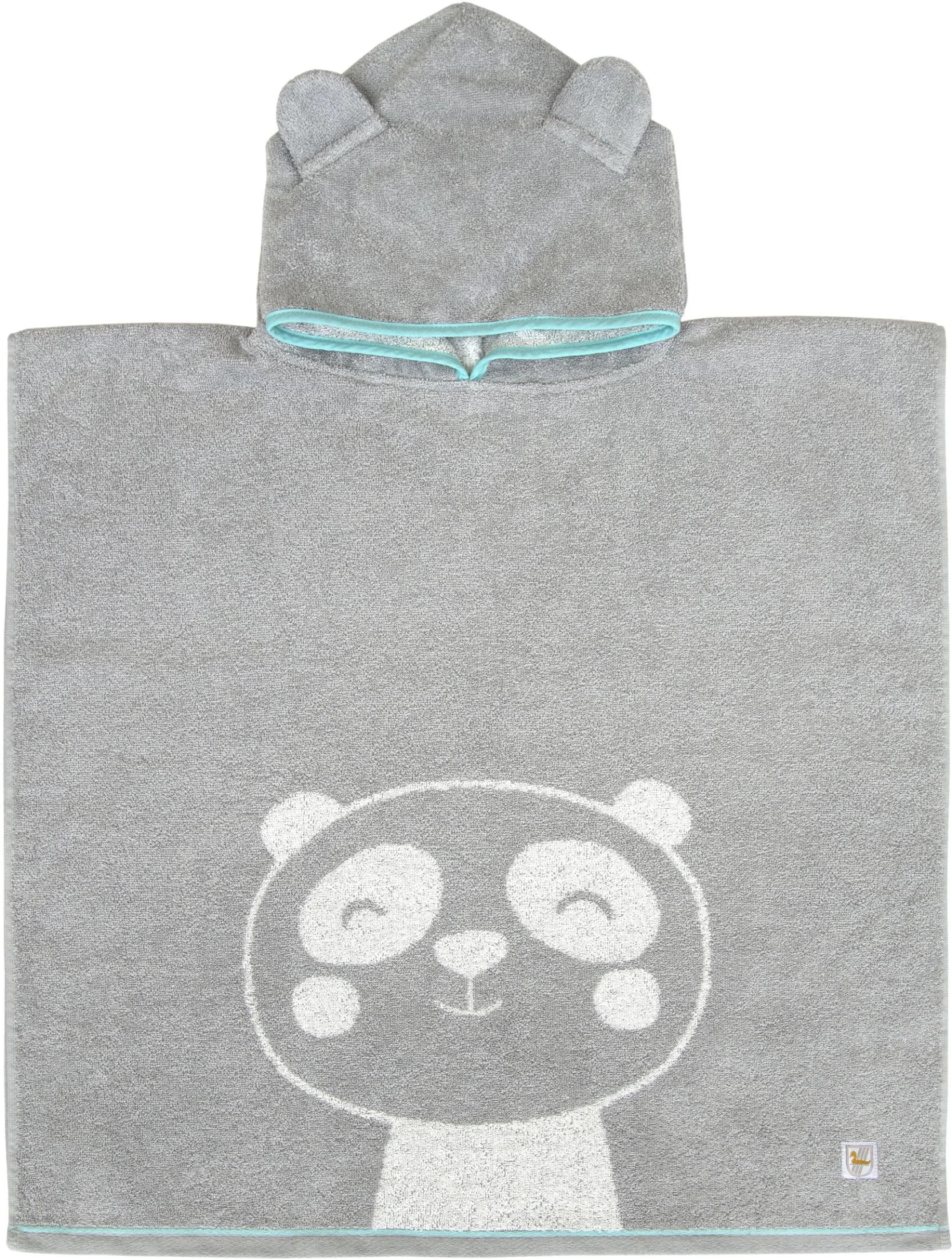 DYCKHOFF Badeponcho Panda Platin 60cm Frottier