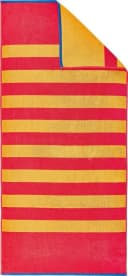 DYCKHOFF Strandtuch Stripes Rot 100% Baumwolle Bild 2