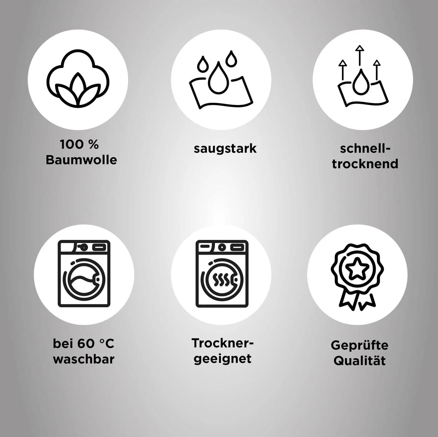 Dyckhoff Geschirrtuch Set Heimat Grün Hirschmotiv 100% Baumwolle - Bild 5