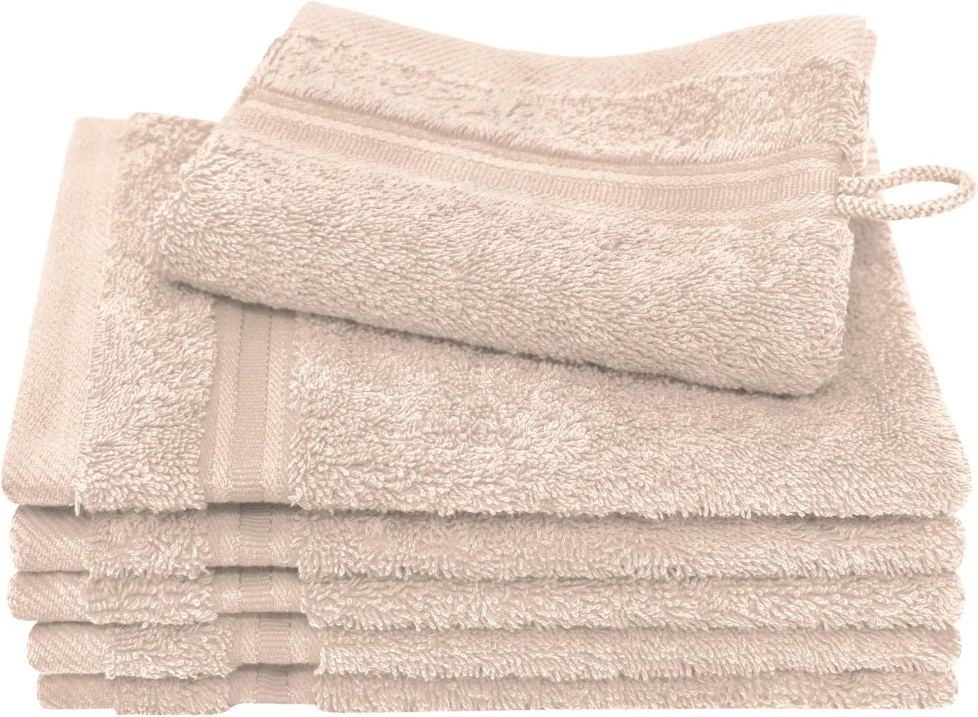 DYCKHOFF Waschhandschuh Siena Champagner Frottier 16x21 cm - Bild 2