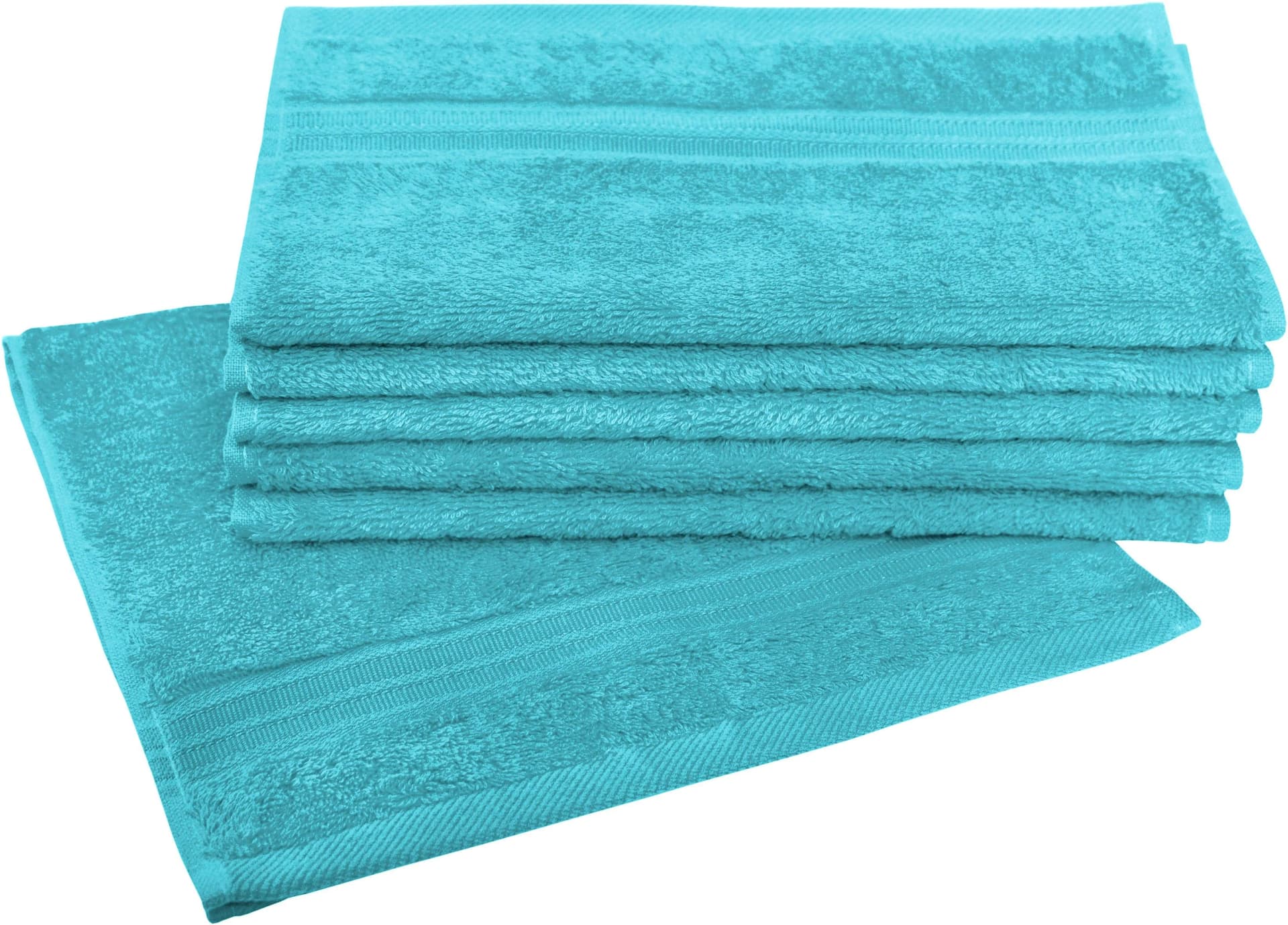 DYCKHOFF Gästehandtücher Siena Set 6-tlg. Aqua Frottier