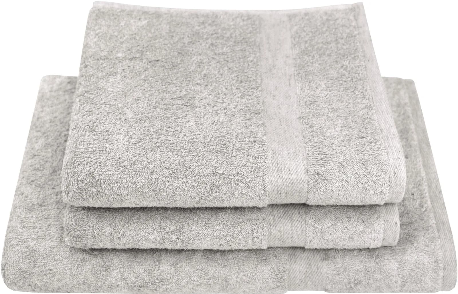 Dyckhoff Handtuch Set Deep Harmony Comfort Silber 3 Stk. Frottier