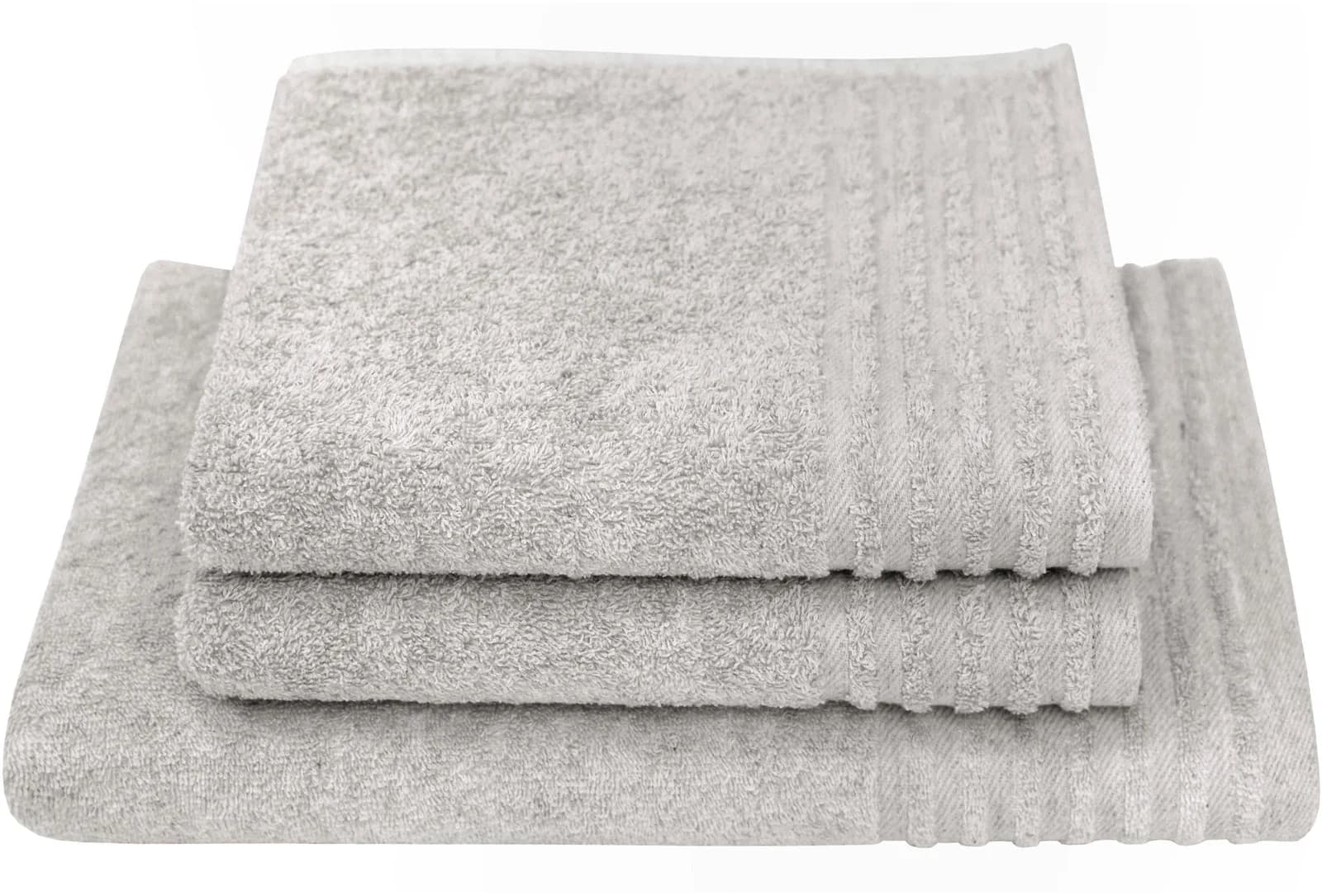 DYCKHOFF Handtuch Set Deep Harmony Energy Silber 3-tlg. Frottier Hanf