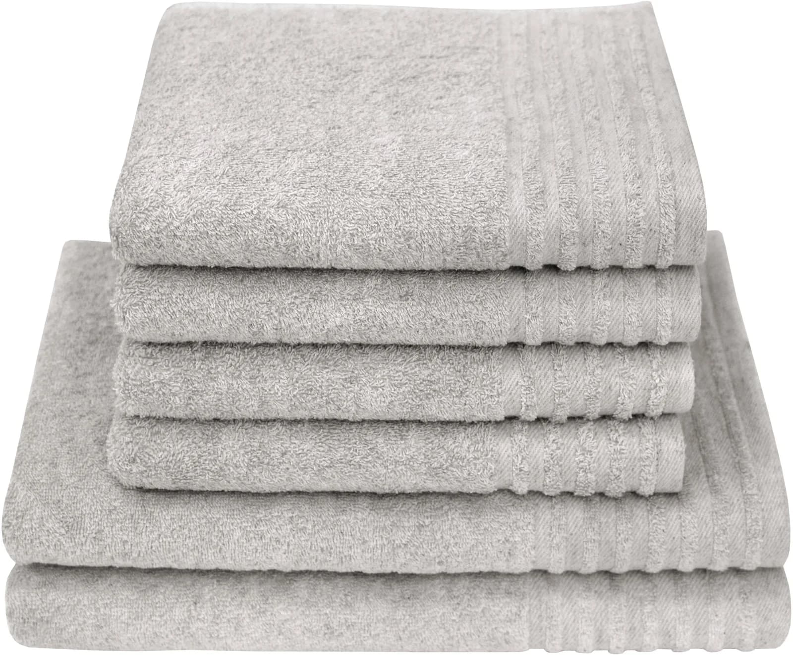 DYCKHOFF Handtuch Set Deep Harmony Energy Silber 6-tlg. Frottier