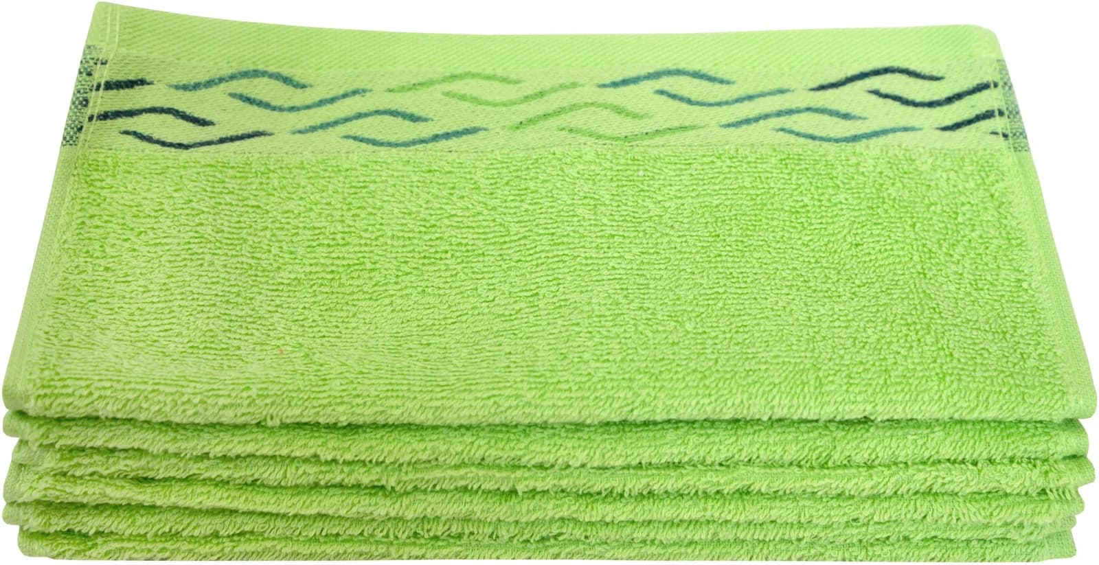 Dyckhoff Seiftuch Wave Set 6-tlg. Grün Jacquard-Bordüre - Bild 5