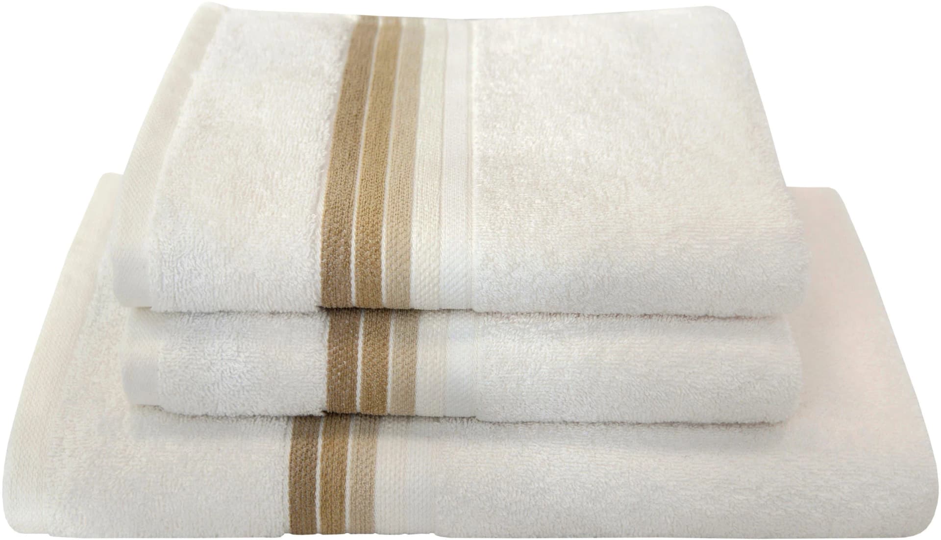 Dyckhoff Handtuch Set Chenille Weiß 3-tlg. Frottier