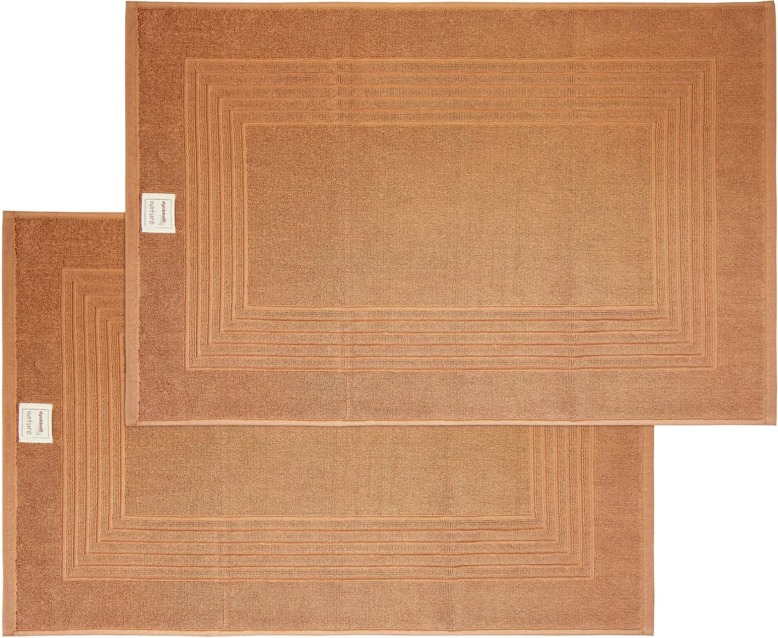 Dyckhoff Hotelmatte Nature 2-teilig Baumwolle Orange Terra