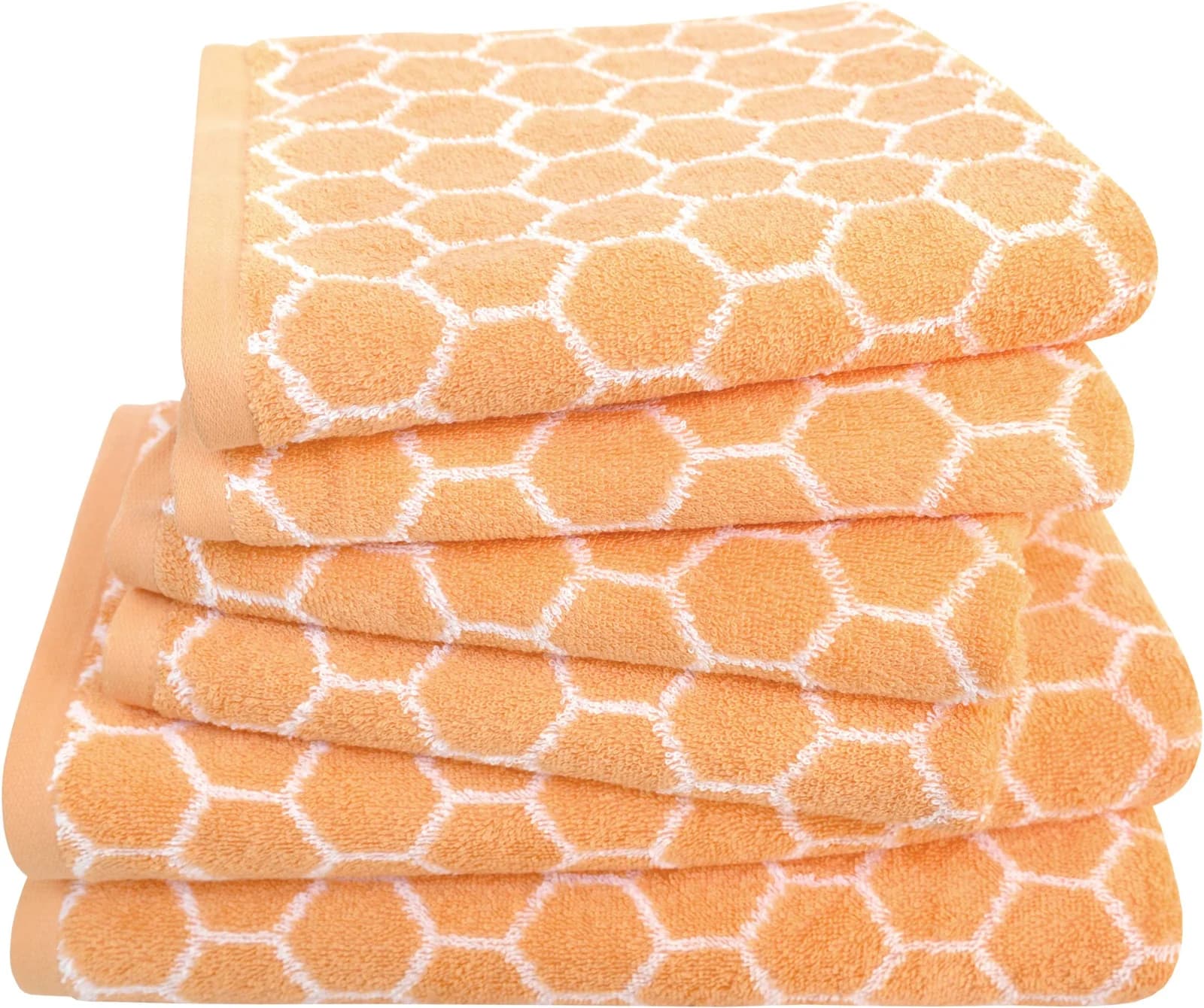 Dyckhoff Handtuch Set 6-tlg. Orange Frottier BIO Baumwolle