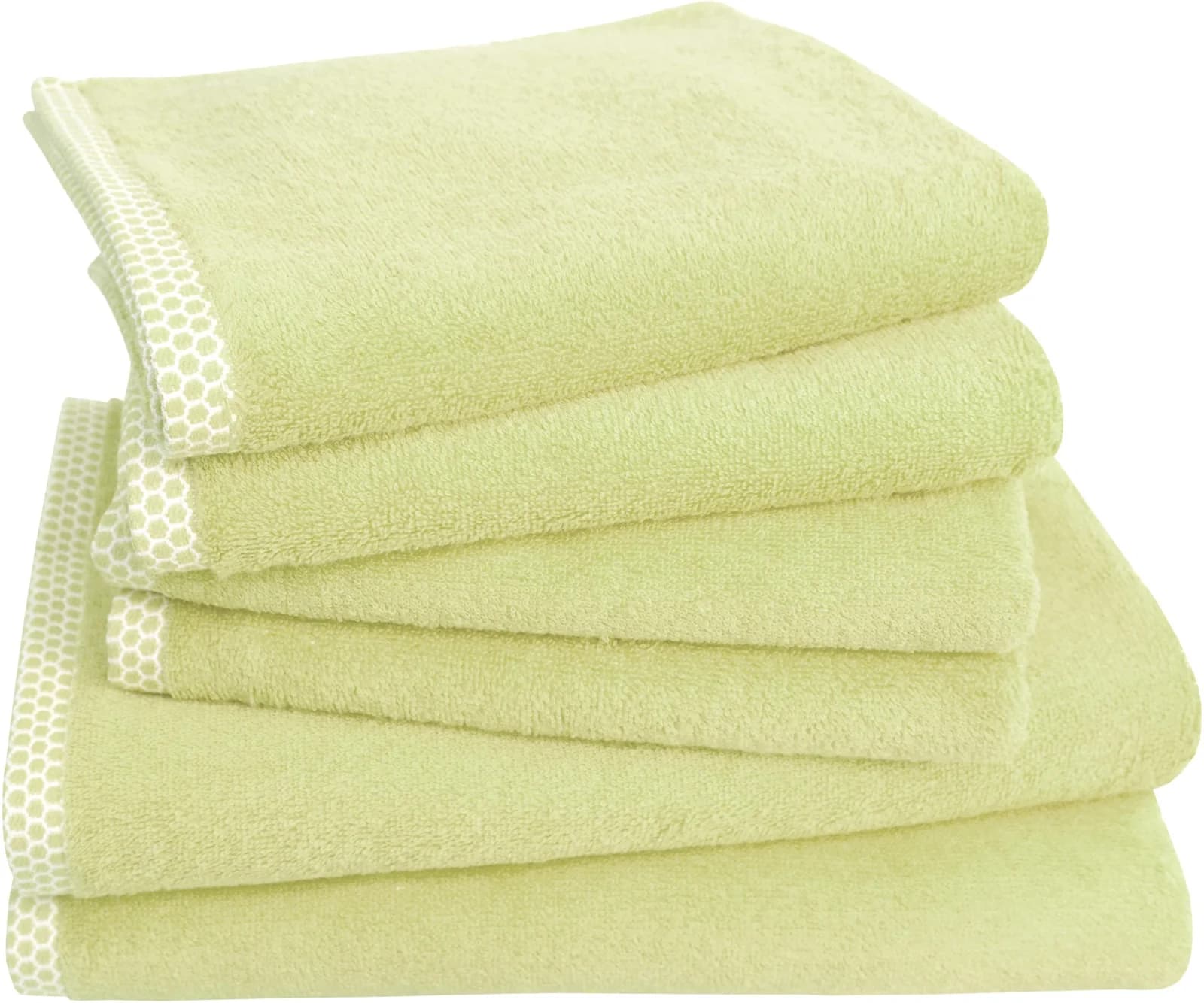 DYCKHOFF Handtuch Set 6-tlg. Grün Frottier BIO Baumwolle