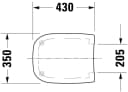 Duravit D-Code WC-Sitz mit Edelstahlscharnieren Bild 3