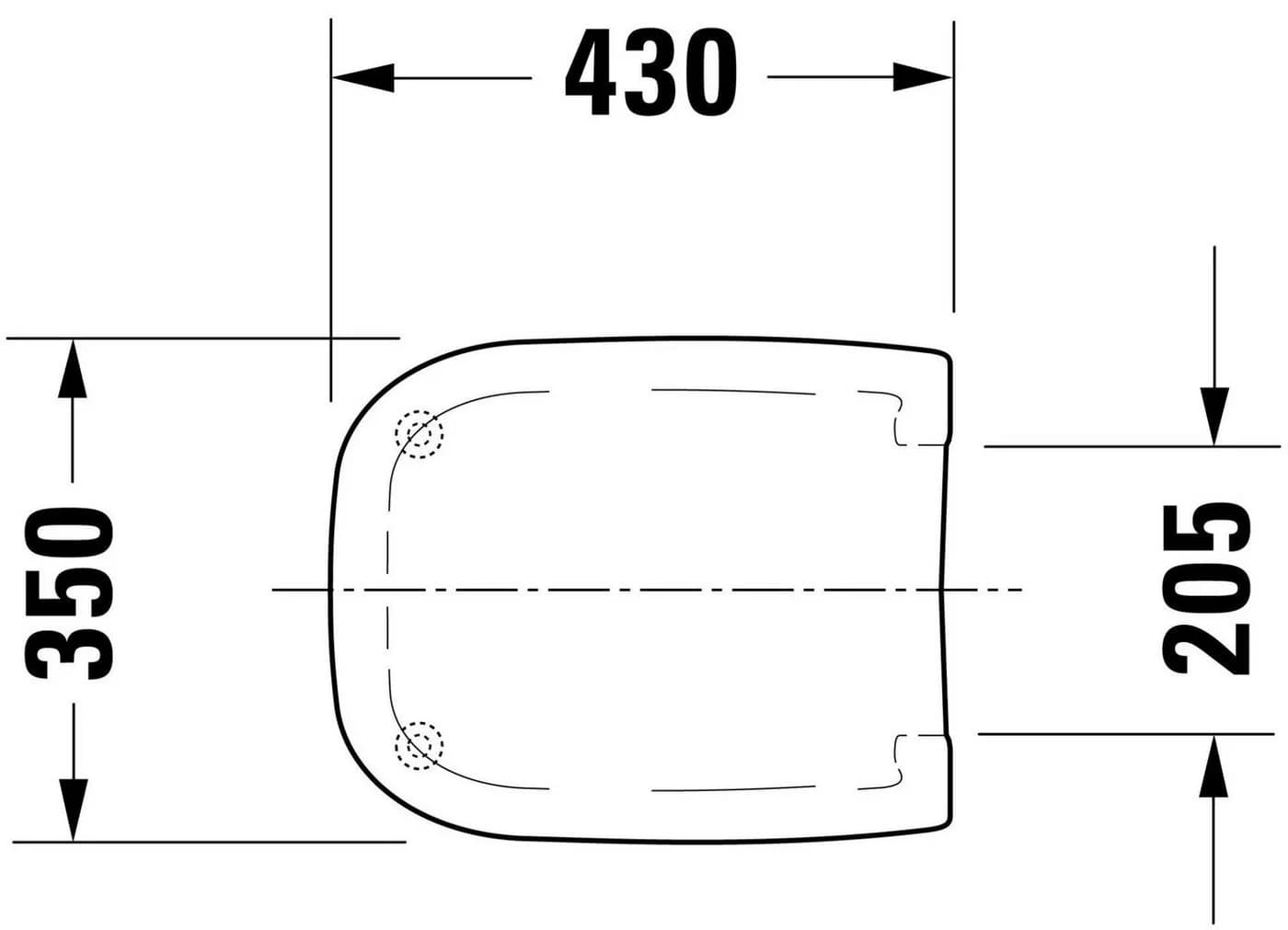 Duravit D-Code WC-Sitz mit Edelstahlscharnieren - Bild 3