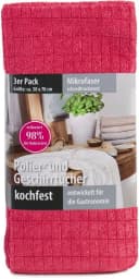 Gözze Geschirrtuch 3er Pack Mikrofaser Bordeaux Bild 4