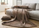 GÖZZE Wohndecke Cordoptik Braun 150x200cm Polyester Mikrofaser Bild 1