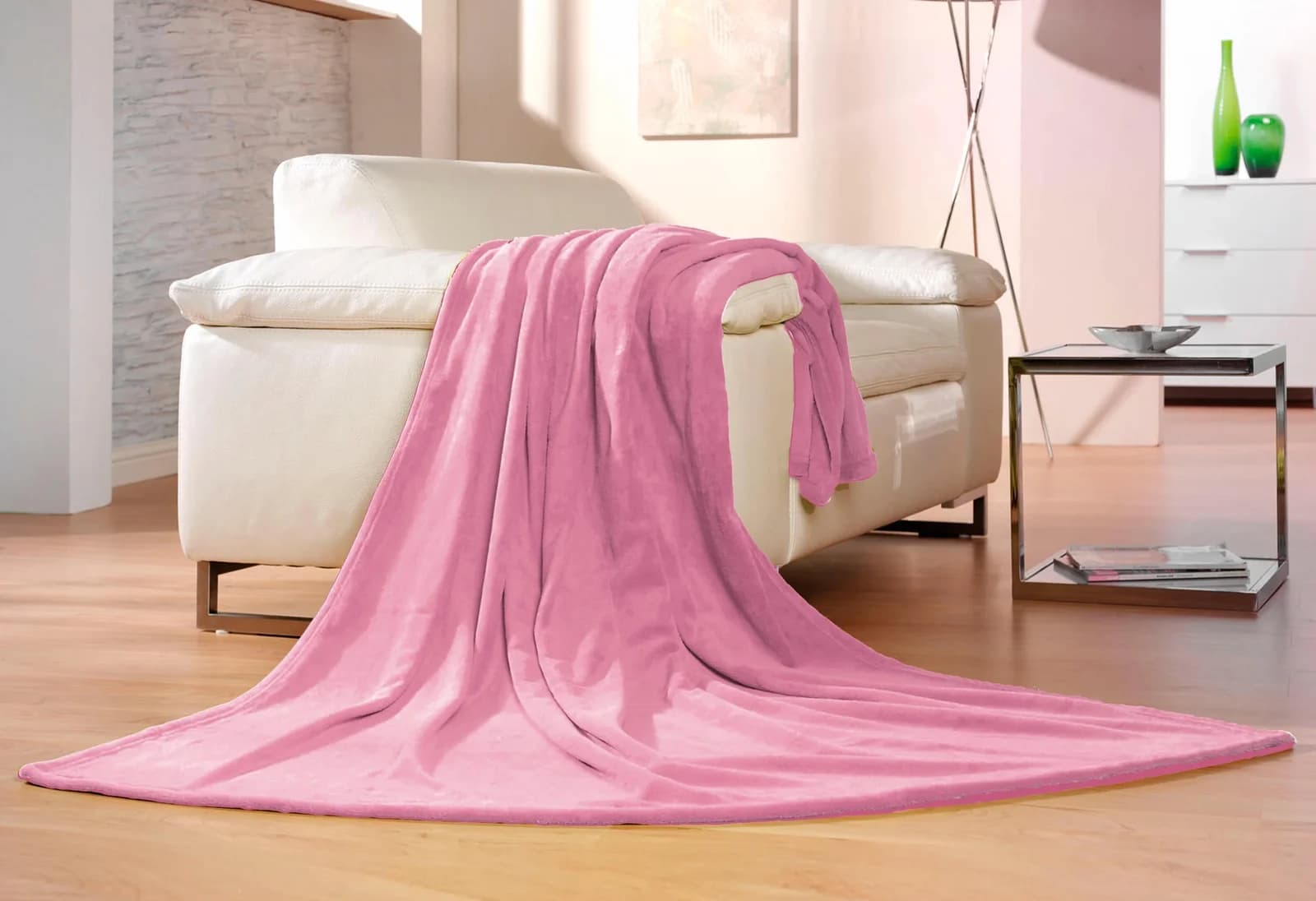 Gözze Wohndecke Memphis Altrosa Polyester Kuscheldecke