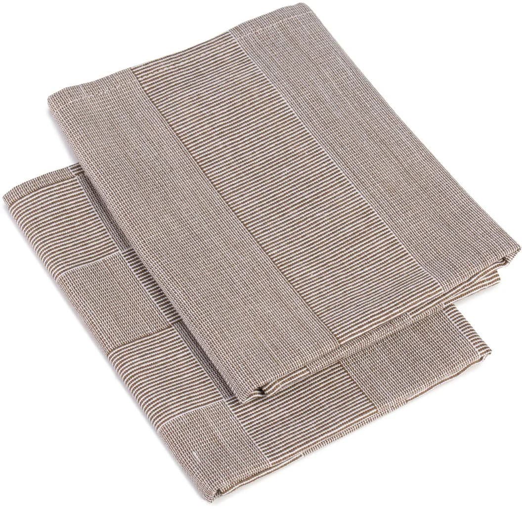 Gözze Geschirrtücher 4er Pack Taupe 100% Baumwolle Jacquard