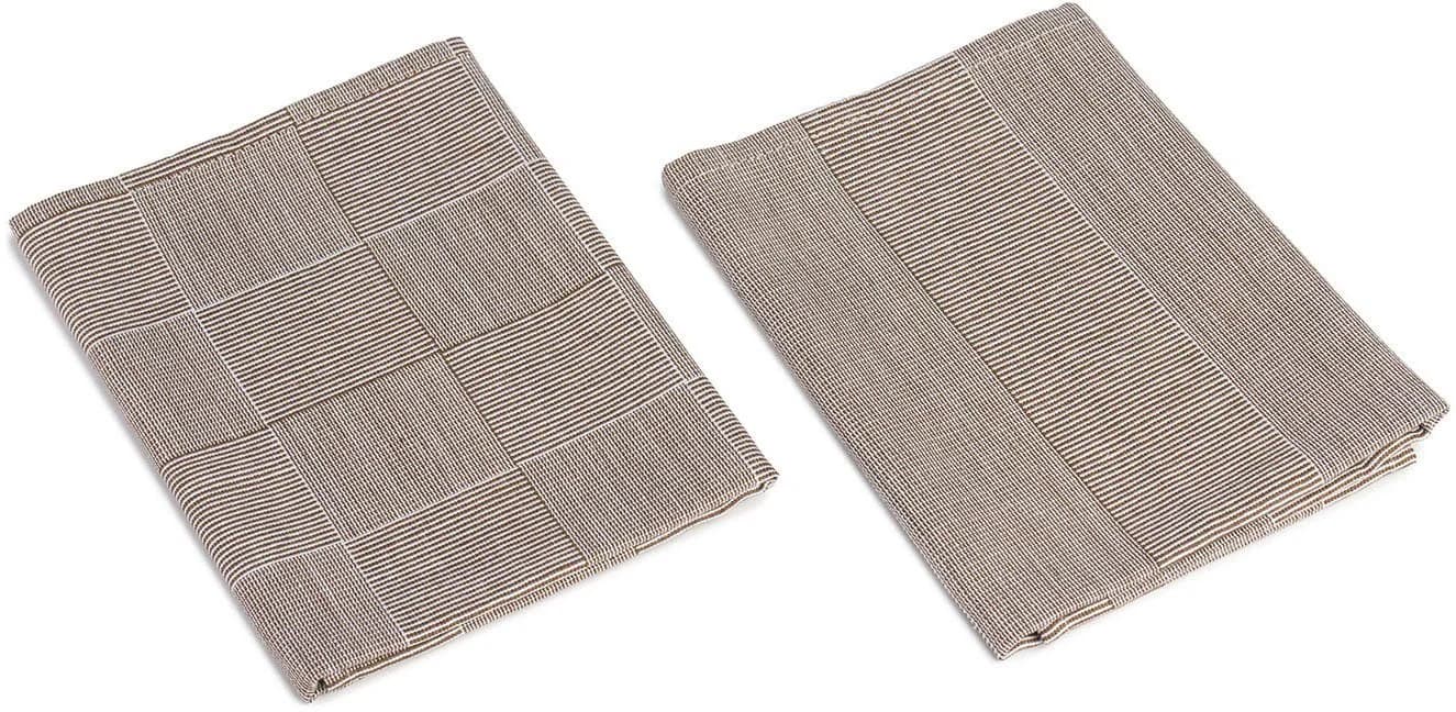 Gözze Geschirrtücher 4er Pack Taupe 100% Baumwolle Jacquard - Bild 4