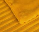 Gözze Wohndecke Cordoptik Senfgelb Polyester Kuscheldecke Bild 1